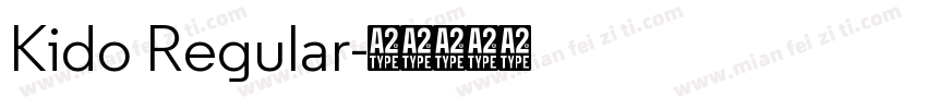 Kido Regular字体转换